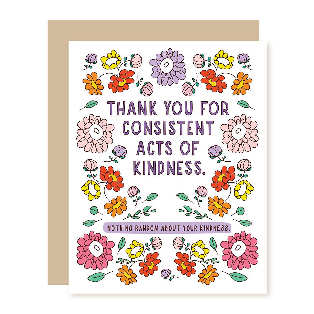 Funny Thank You Card | Consistently Kind - A Smyth Co