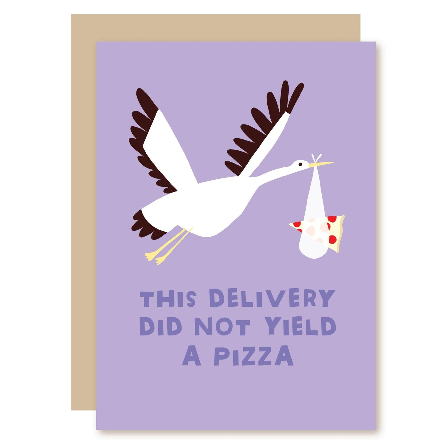 Funny Baby Card | Baby Not Pizza - A Smyth Co