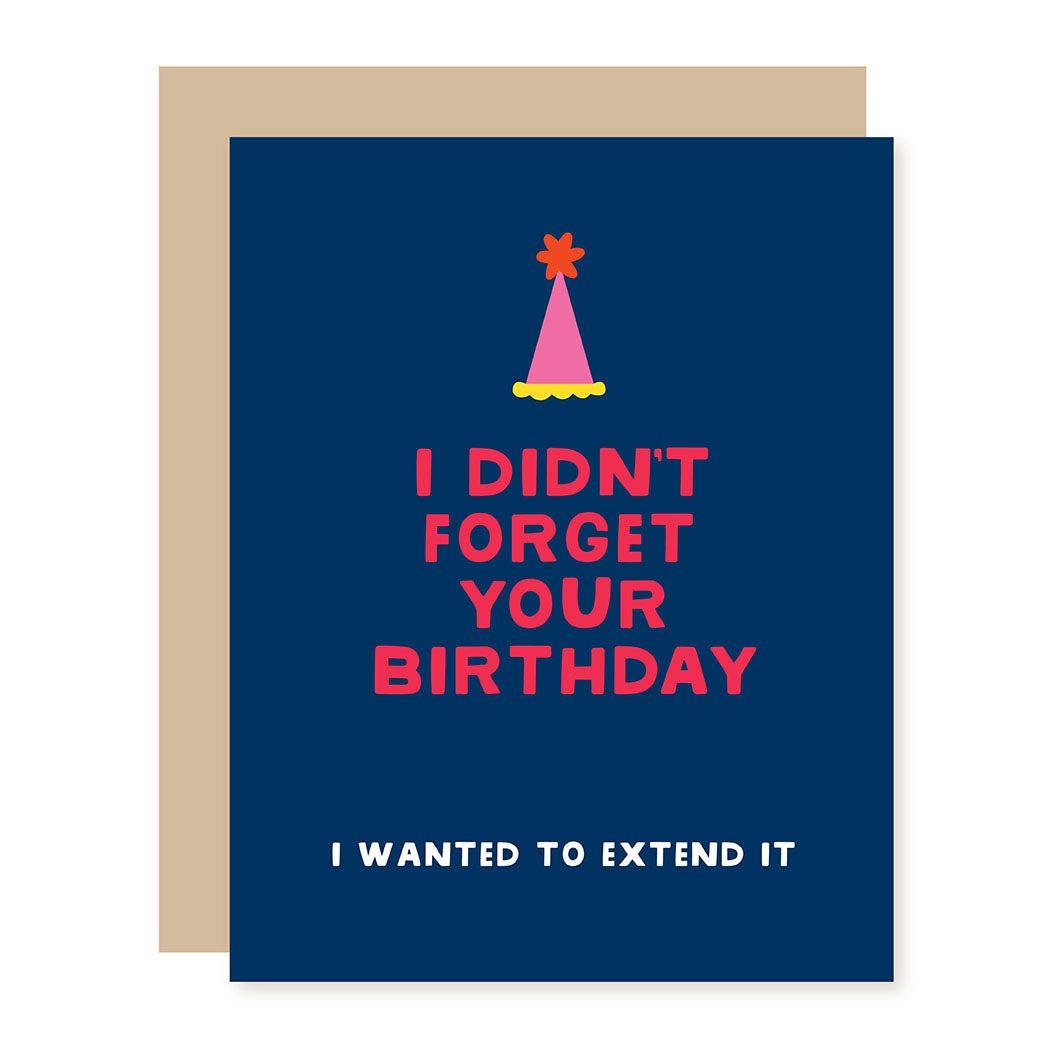 Funny Birthday Card |Belated Birthday - A Smyth Co