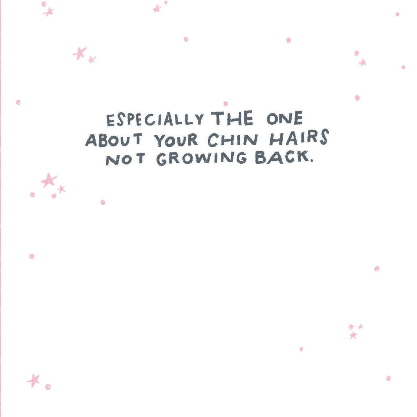 Funny Birthday Card | Chin Hairs - A Smyth Co