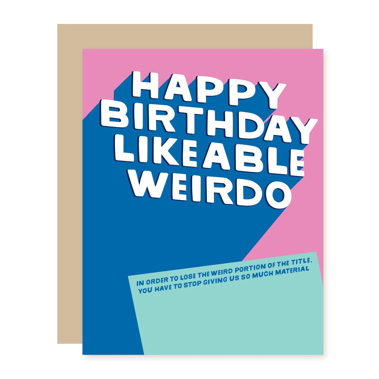 Funny Birthday Card | Likeable Weirdo - A Smyth Co