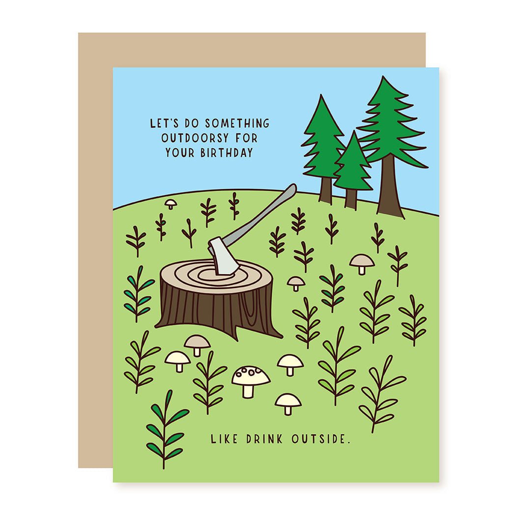 Funny Birthday Card | Outdoorsy Drinks - A Smyth Co