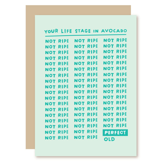 Funny Birthday Card | Perfectly Ripe Avo - A Smyth Co