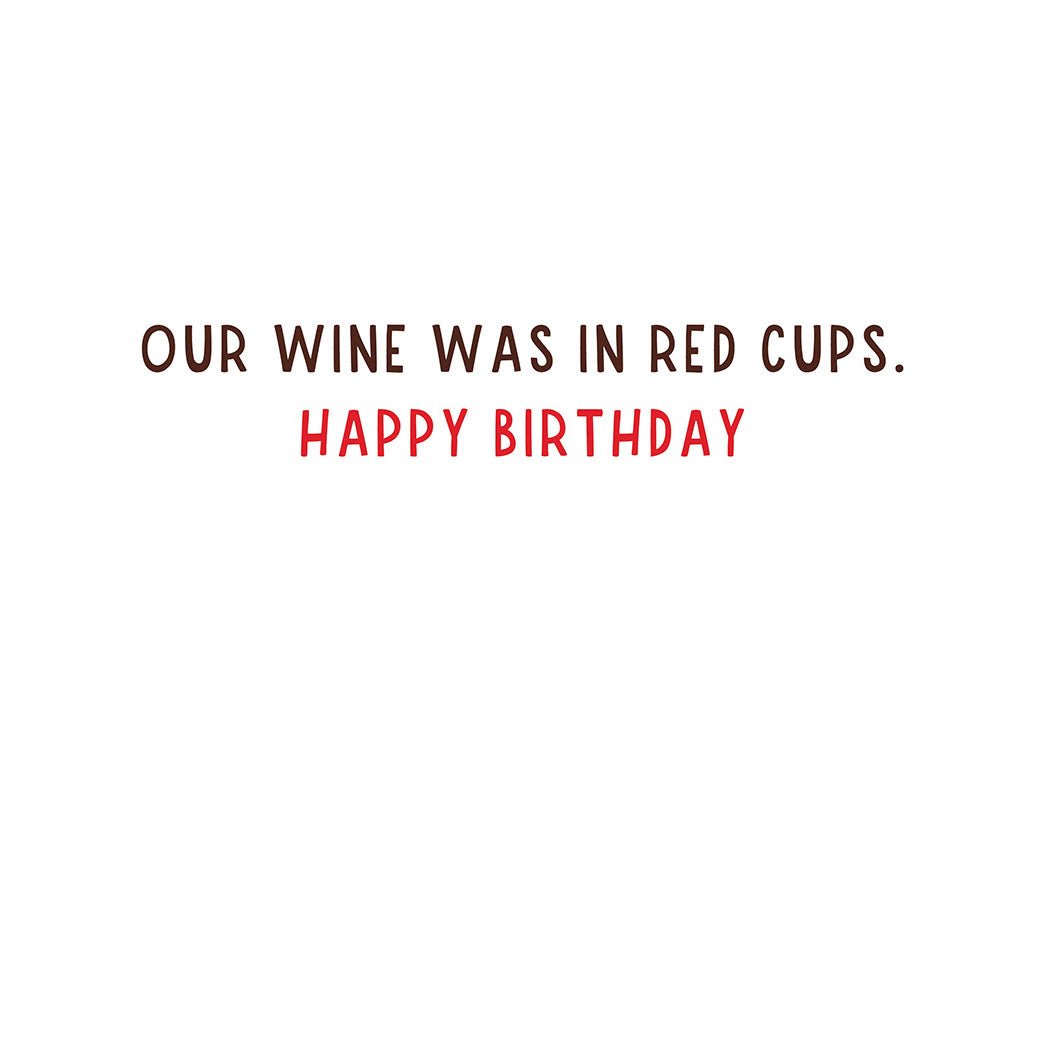 Funny Birthday Card | Solo Cup - A Smyth Co