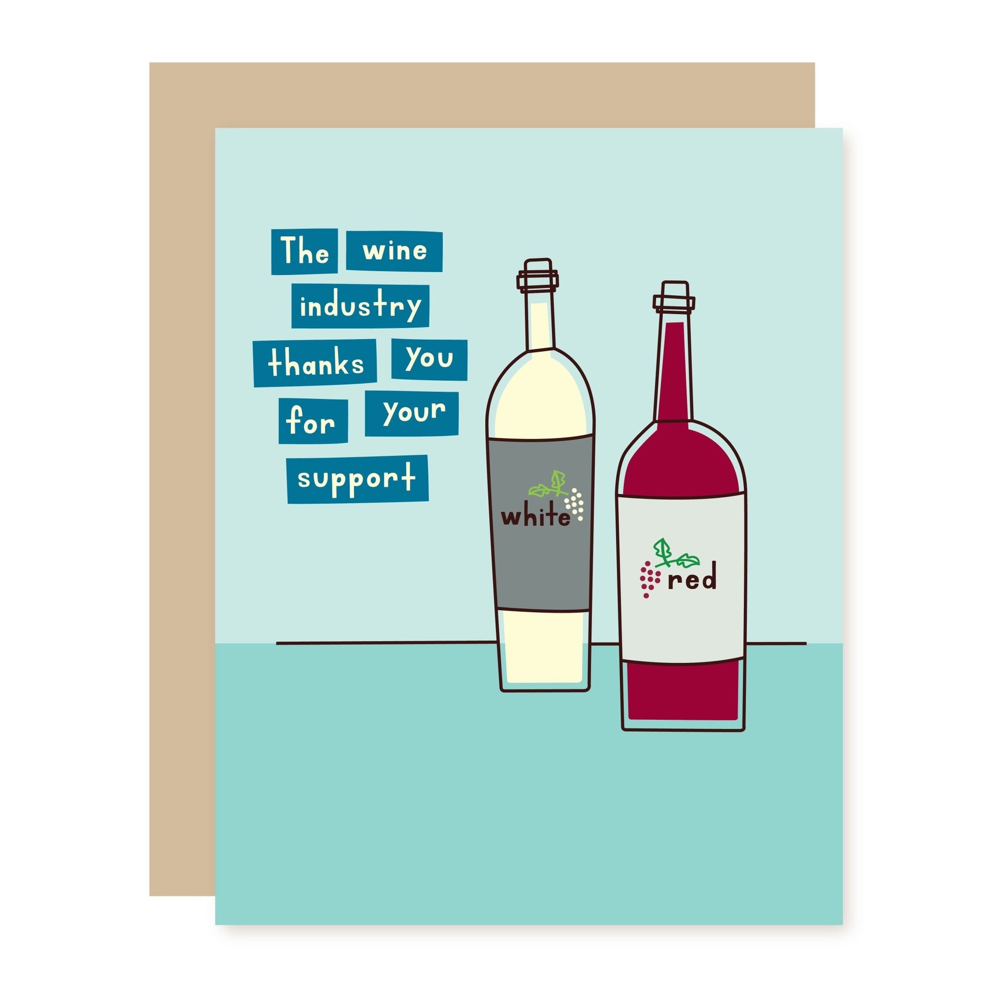 Funny Birthday Card | Wine Thanks You - A Smyth Co