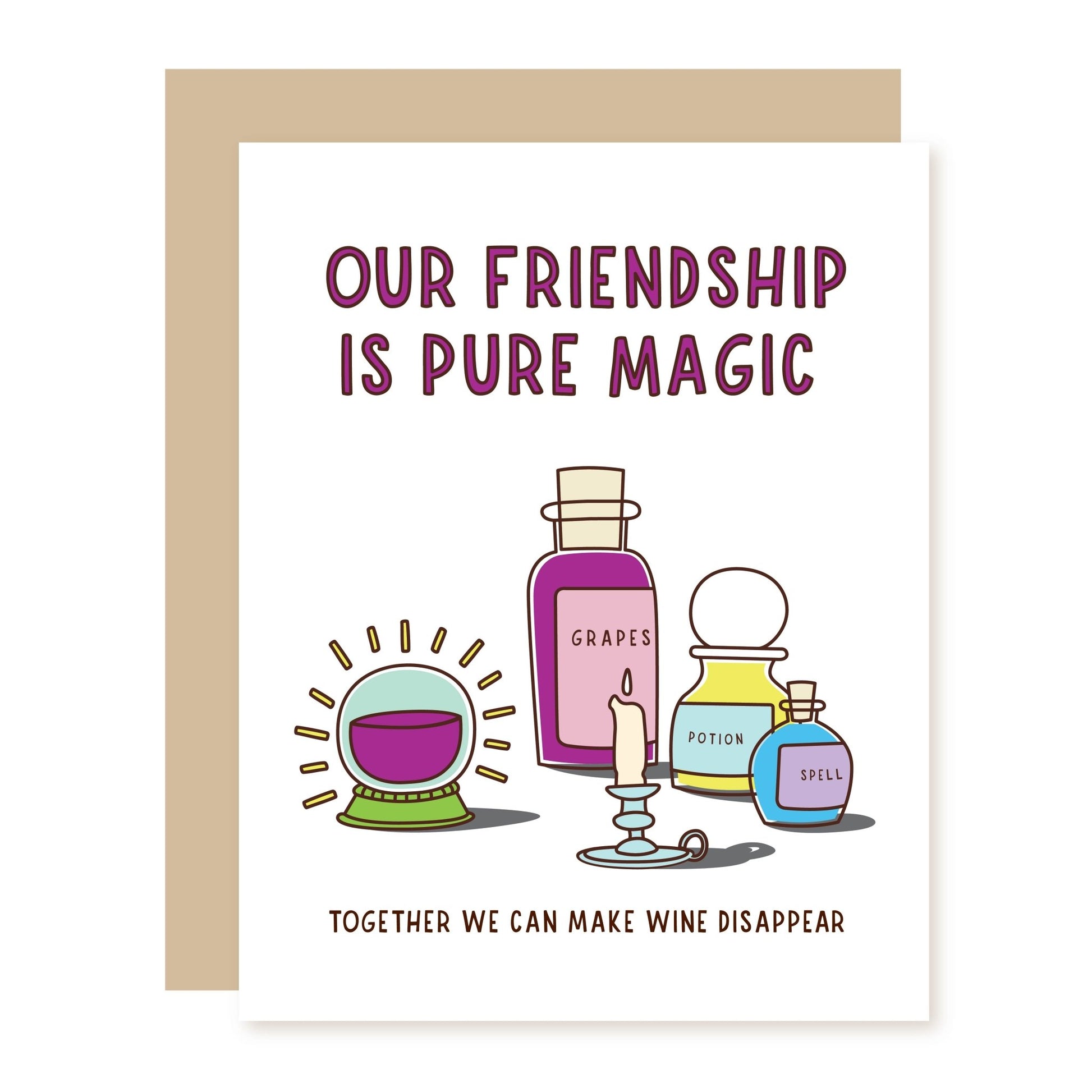 Funny Friend Card | Friends & Wine - A Smyth Co