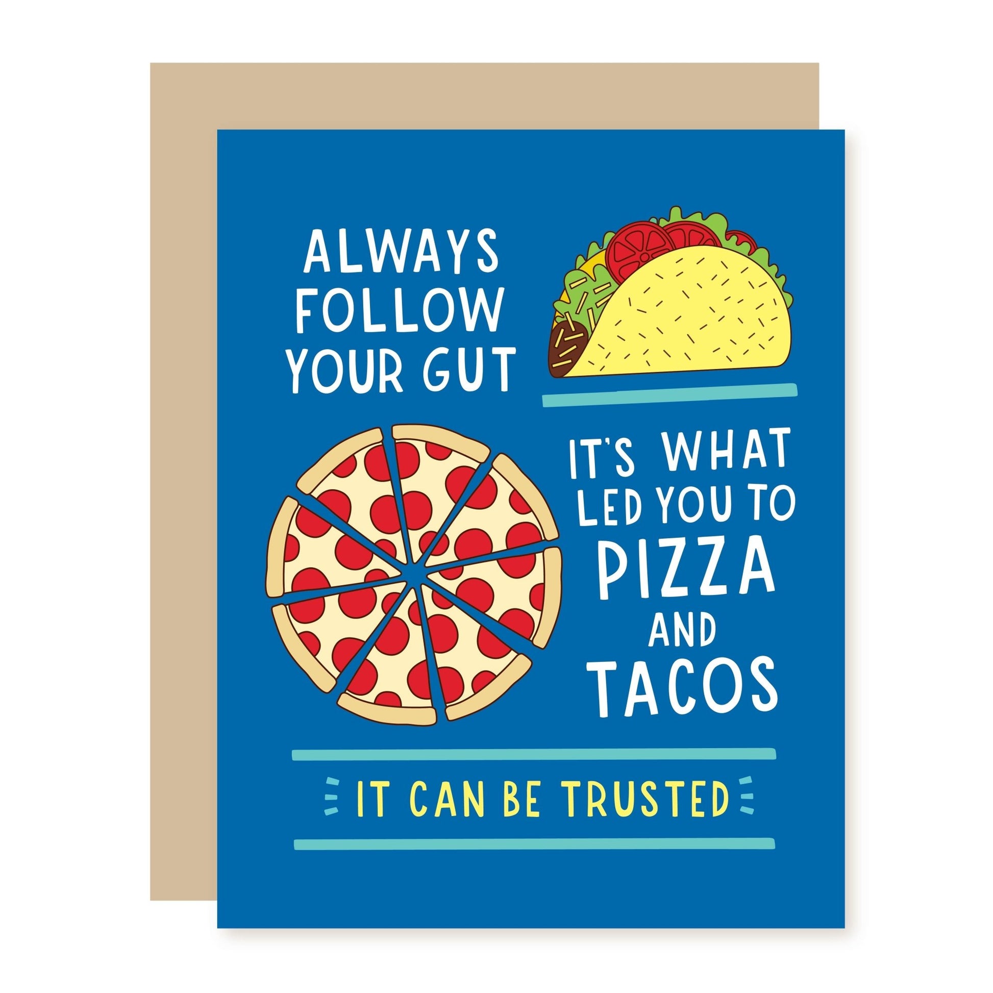 Funny Supportive Card | Follow Your Gut - A Smyth Co