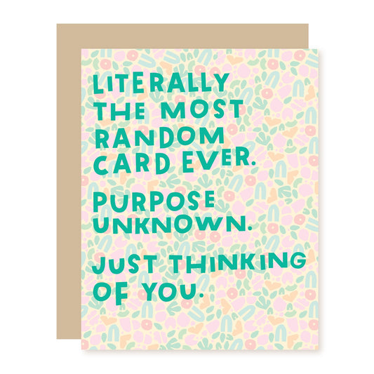 Funny Supportive Card | Randomness - A Smyth Co