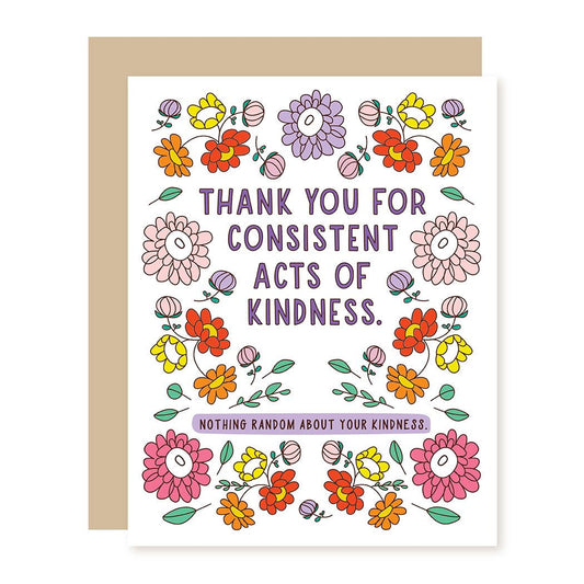 Funny Thank You Card | Consistently Kind - A Smyth Co