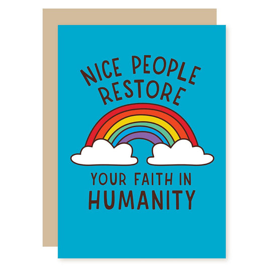 Funny Thank You Card | Faith in Humanity - A Smyth Co