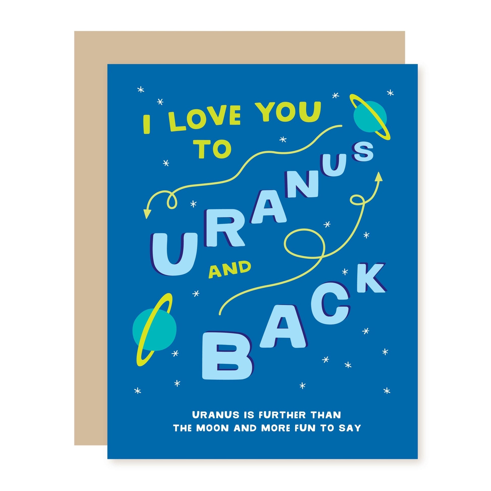 Funny Valentine's Card | Moon & Uranus - A Smyth Co