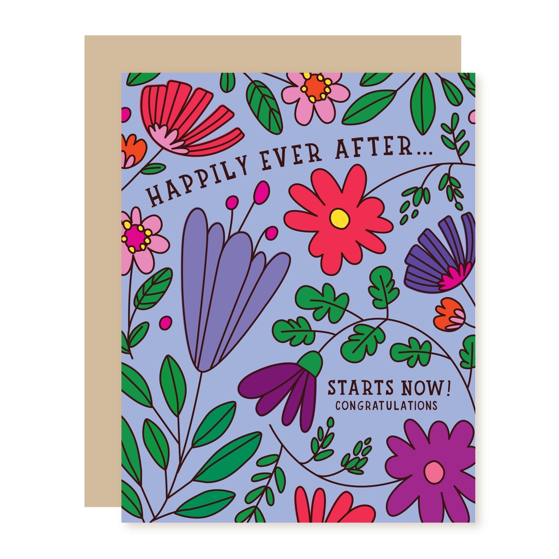 Funny Wedding Card | Happy Starts Now - A Smyth Co